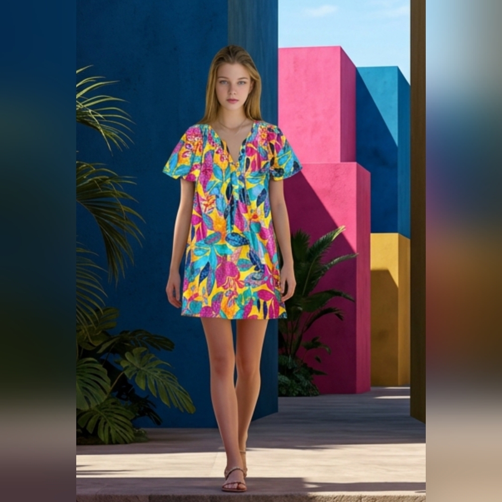Gibson Colorful Patterned Blouse